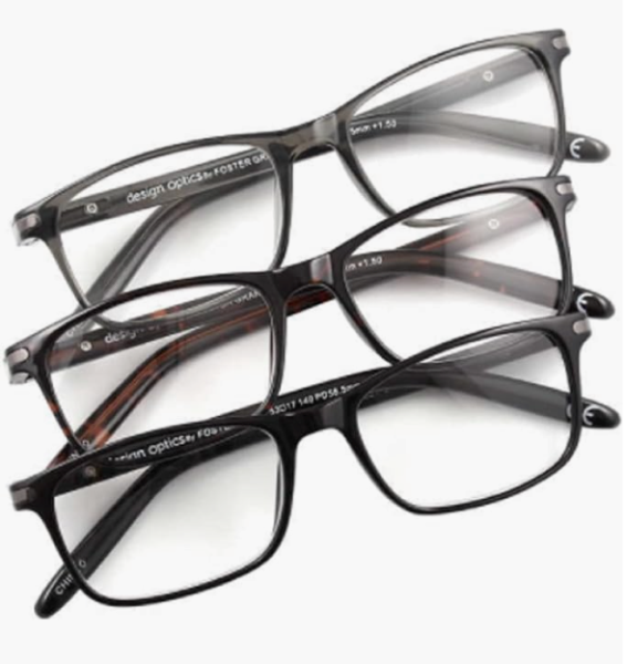 Lot # 1336 Design Optics Reading Glasses, 3-pack