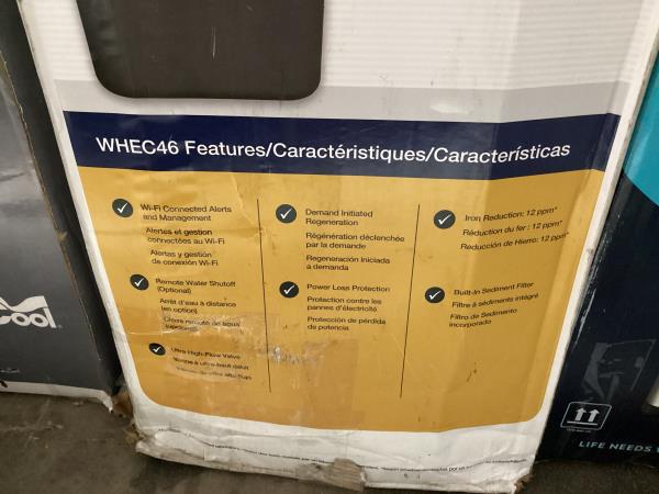 Lot # 1993 Whirlpool Enabled Smart Water Softener $700