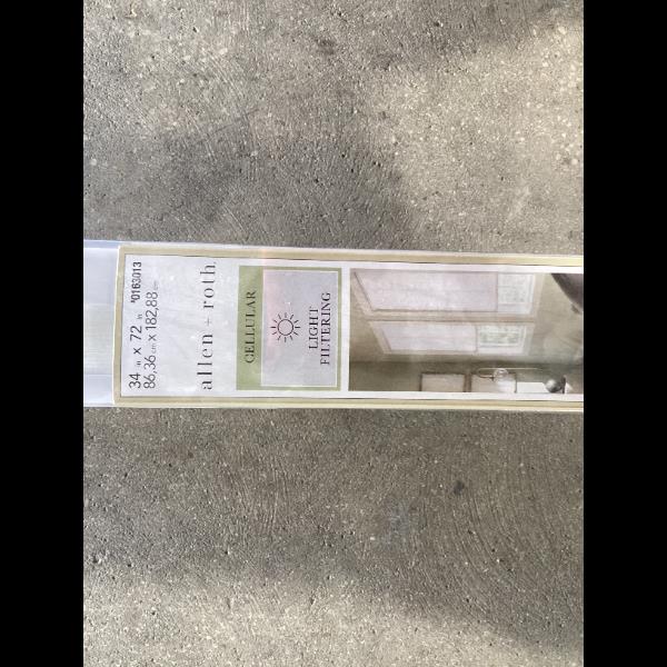 Lot # 1310 allen  roth. Cellular Light Filtering Shade $65