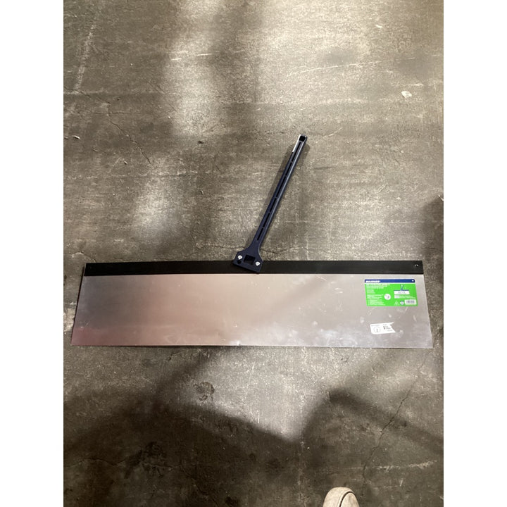 Lot # 1026 WARNER 36" Pivoting Shield - Aluminum Blade, Locks at 15 and 90 Degrees, Silver Blue Black