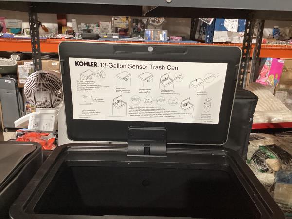 Lot # 2072 Stainless Steel Sensor Trash Can $59