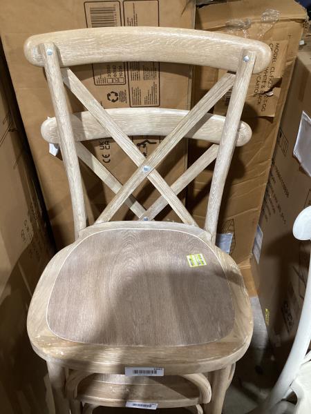 Lot # 1941 FlashFurniture Advantage Driftwood XBack Chair$278