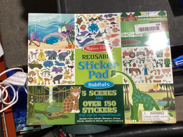 Lot # 936 Melissa & Doug Reusable Sticker Pad: Habitats