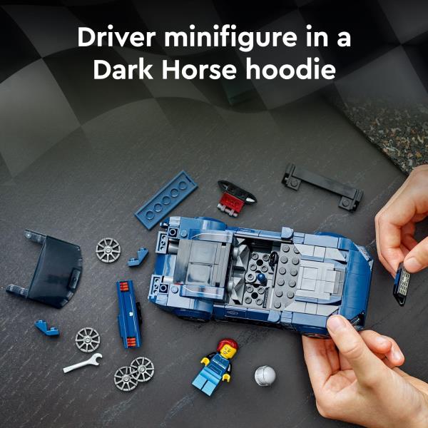 Lot # 943 LEGO Speed Champions Ford Mustang Dark Horse $27