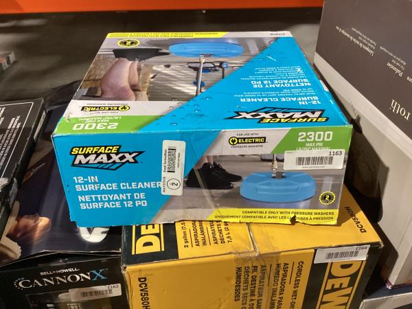 Lot # 1163 SURFACE MAXX 12" SURFACE CLEANER $44