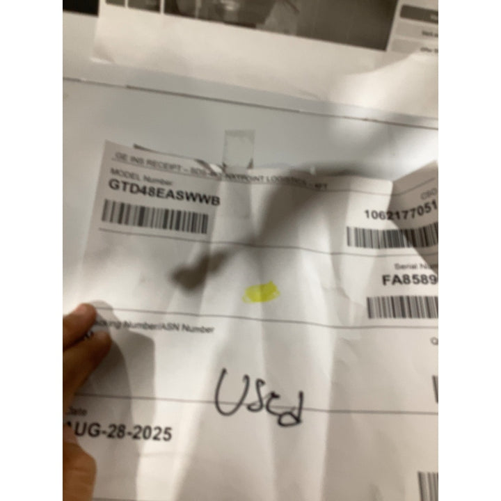 Lot # 2348 GE GTD48EASWWB Dryer $600