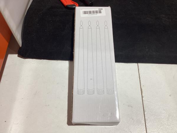 Lot # 210 LumaBase Battery Wick Flame Taper Candles (4) $31