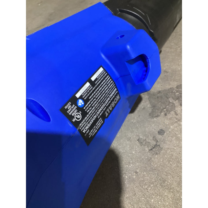 Lot # 1418 Kobalt 24V Brushless Leaf Blower KBL 4024A-03 - Cordless, High-Performance, Blue and Black