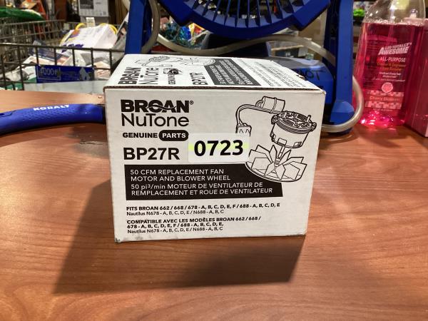 Lot # 461 Broan Bath Fan $23.99