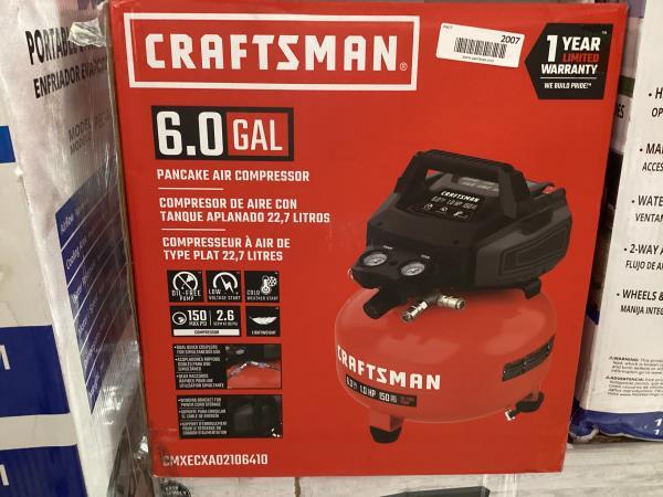 Lot # 2007 CRAFTSMAN 150 PSI Pancake Air Compressor $170