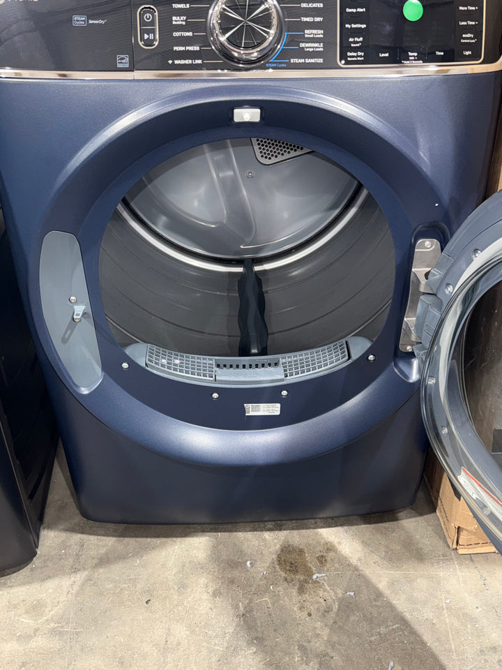 Profile 7.8 cu. ft. vented Electric Dryer in Sapphire Blue with Steam and Sanitize Cycle, ENERGY STAR (DONT LIST) (MP)