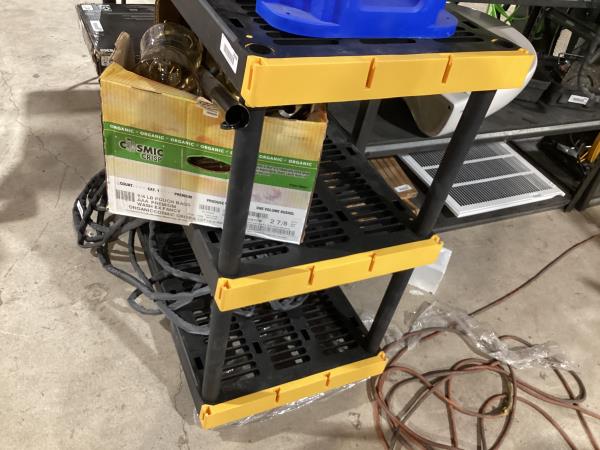Lot # 2059 Black/Yellow 3 Tier Shelving Unit $149