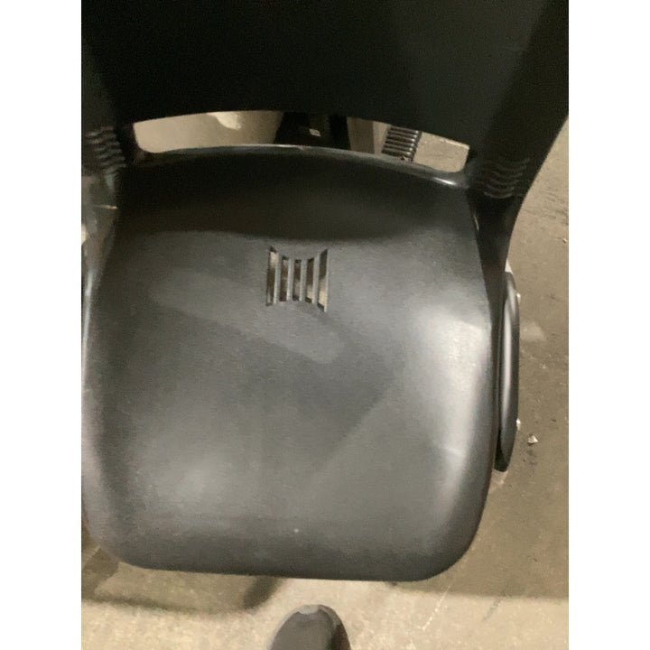 Lot # 2344 Black stackable chair for offices or waiting rooms.