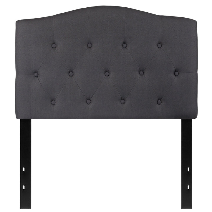 Lot # 1540 Flash Furniture Cambridge Tufted Upholstered Twin Size Headboard in Dark Gray Fabric