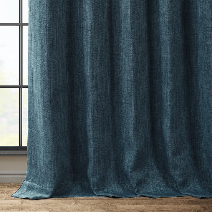 Lot # 1360 HPD Half Price Drapes Faux Linen Curtains $24