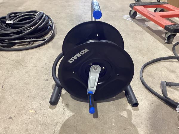 Lot # 2227 Kobalt 75-Foot Portable Steel Hose Reel $62
