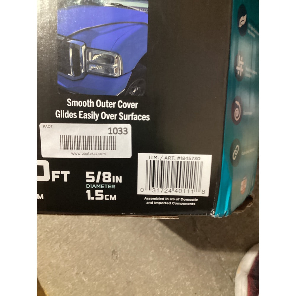 Lot # 1033 RAPIDFLO 100FT Black Garden Hose Model 1845730 $45