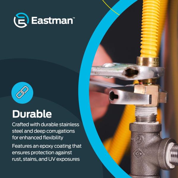 Lot # 678 Eastman 24 Inch x 1/2 Inch OD Flexible Gas Line Connector