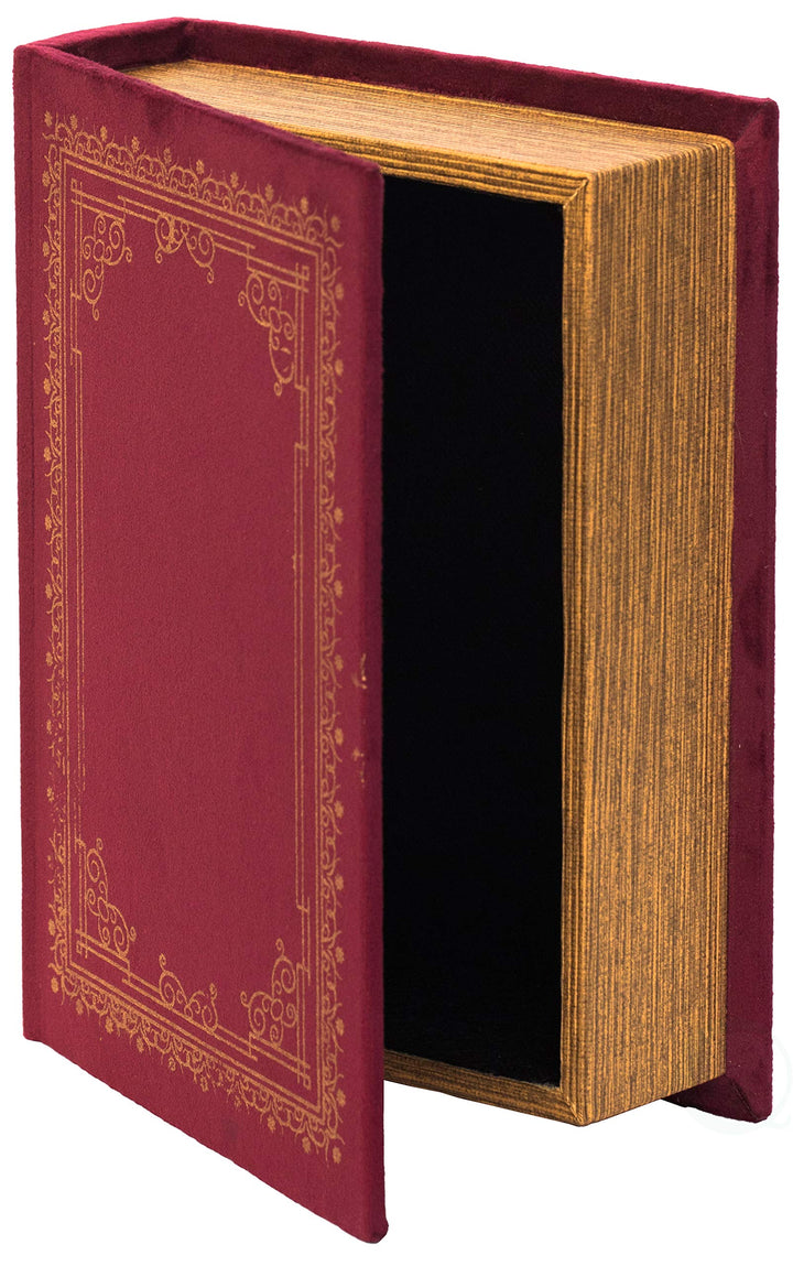 Lot # 959 Vintiquewise Book Trinket Box Red $14