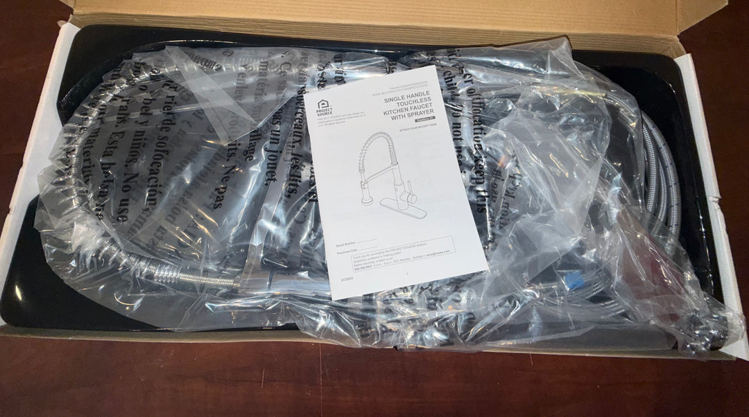 Project Source Chrome Single Handle Deck-mount Pre rinse with Sprayer NEW