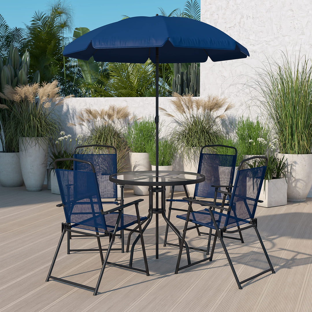 Lot # 1518 Flash Furniture Nantucket 6-Piece Patio Set $870