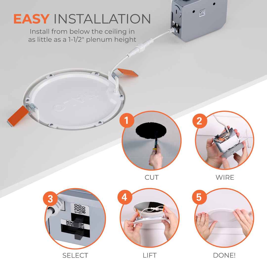 Lot # 534 HALO Recessed Lighting Kit $125.49