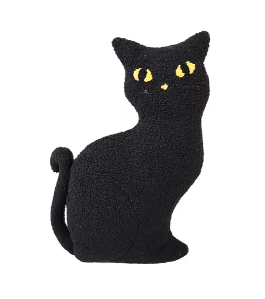 Lot # 1149 Haunted Living 1.5-ft Black Cat Pillow $20