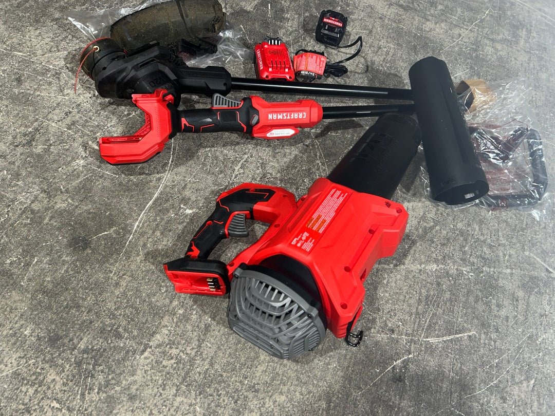 Kit combinado de recortadora de hilo y soplador de hojas inalámbrico CRAFTSMAN V20 Brushless RP de 20 voltios máx., 5 Ah (batería y cargador incluidos)