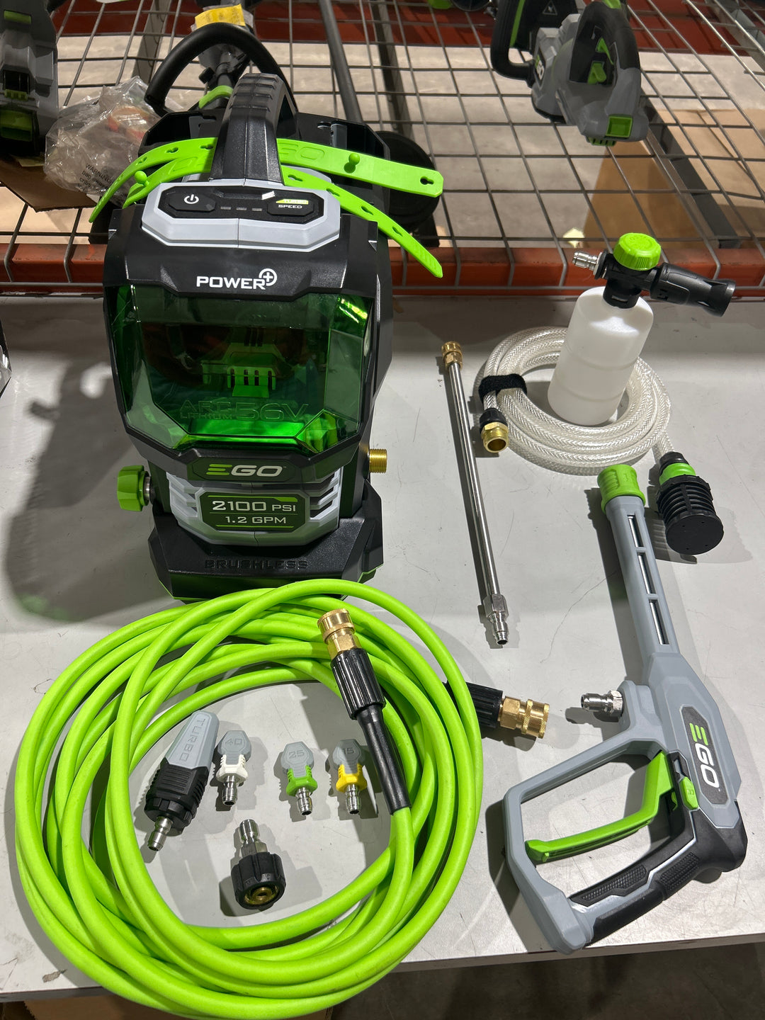 EGO POWER+ Compact 2100-PSI 1.2-GPM Cold Water Battery Pressure washer with 4 Spray Tips (USED)