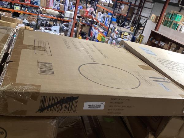Lot # 1690 HBCY Creations Wall Mount 24 Inch Round Wall Mirror $65