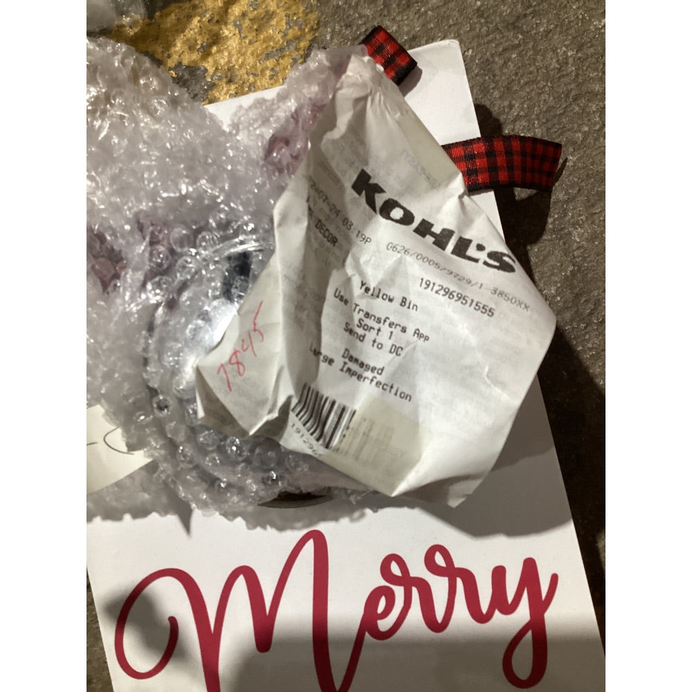Lot # 1066 PAOT Merry Christmas Vertical Sign - $49