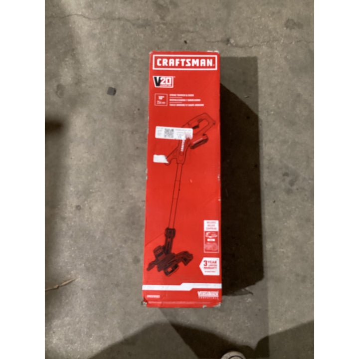 Lot # 1291 CRAFTSMAN V20 Cordless String Trimmer CMCST915C1, 10-inch Cutting Swath, Automatic Feed Spool, with Battery and Charger