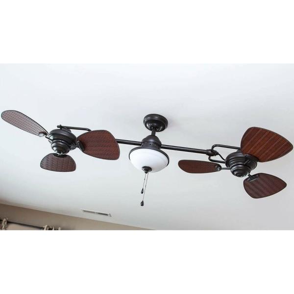 Lot # 1880 Harbor Breeze Twin Breeze Bronze Outdoor $219