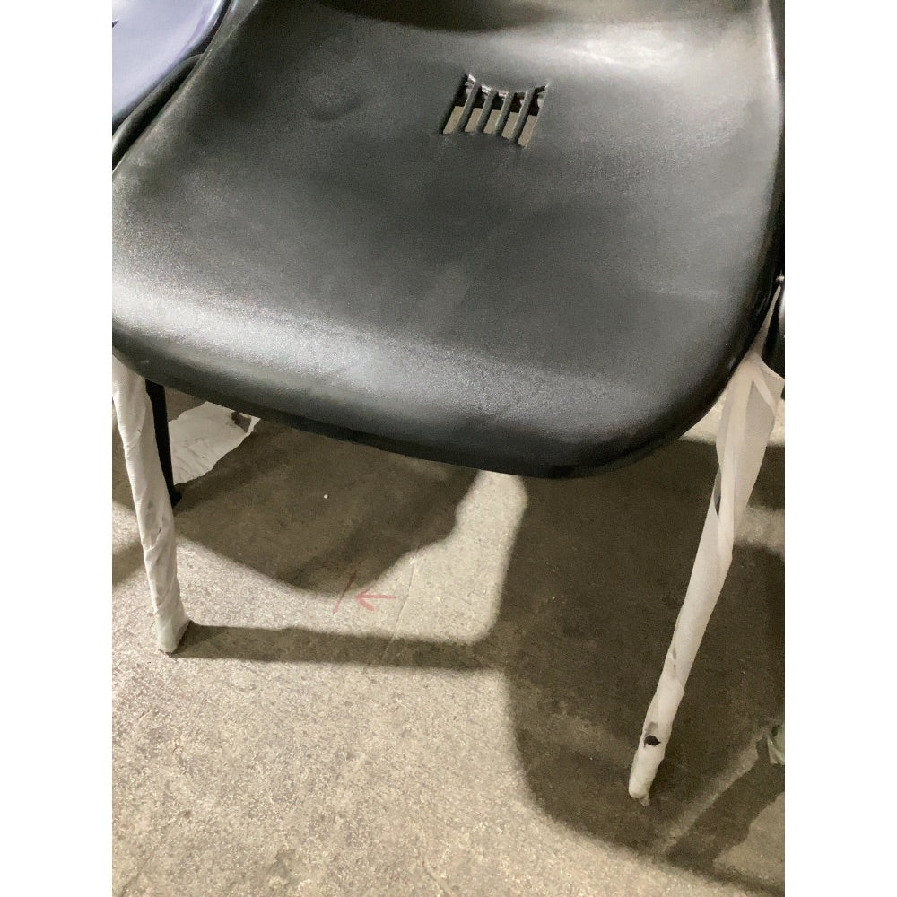 Lot # 2343 Black  Black stackable chair great for officeswaiting rooms.
