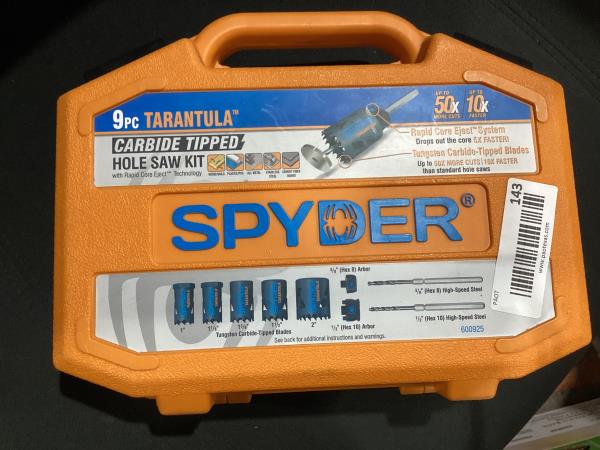 Lot # 143 600925 Tarantula Metal Cutting Hole Saw $90