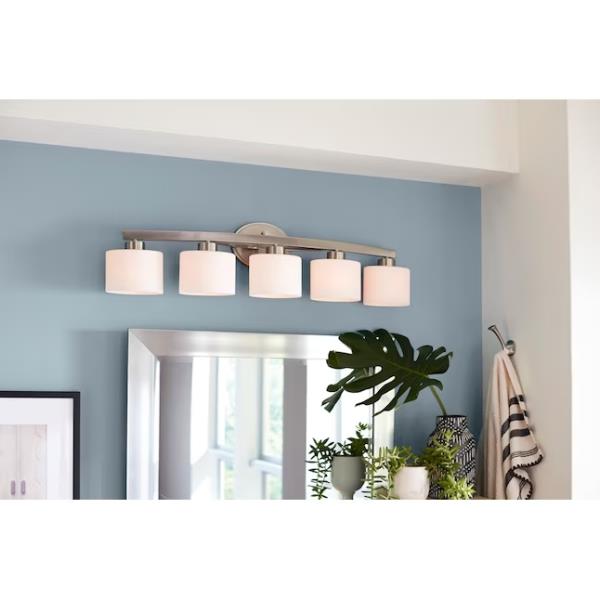 Lot # 286 Allen+Roth 37.5'' Light Nickel Vanity Light $79