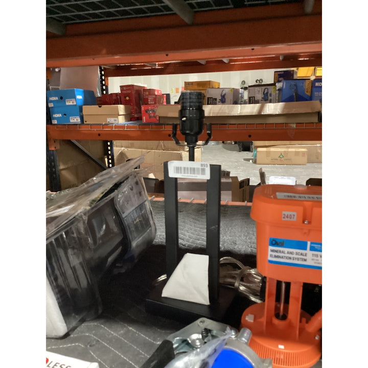 Lot # 893 allen  roth SML210A Black Reading Lamp $25