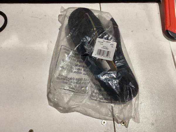 Lot # 422 Dockers Men's Casual Everyday Braided Fabric Fully Adjustable Web Belt, Black Double Loop, X-Large (42-44)