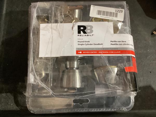 Lot # 1229 ReliaBilt Gallo Single-Cylinder Deadbolt $41