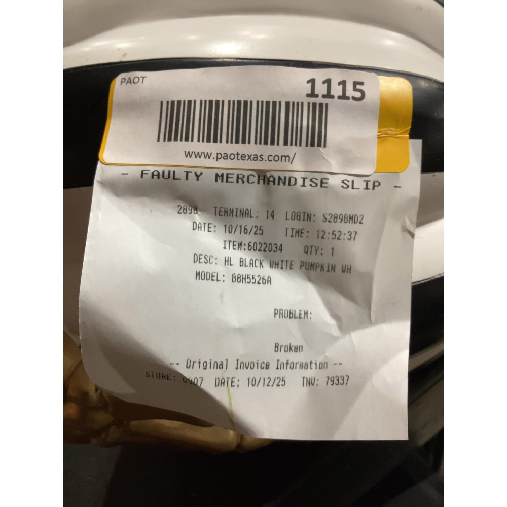 Lot # 1115 Halloween pumpkin decor $45