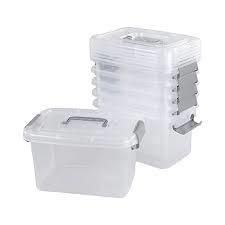 Lot # 305 Iris Buckle Up Clear 12.9 Quart Storage Box $40