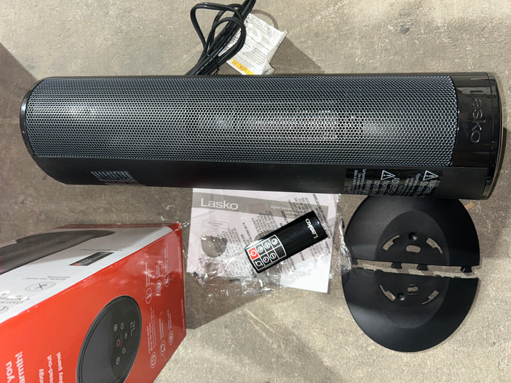 Lasko Ceramic Tower Heater with Remote Control, Black (used)