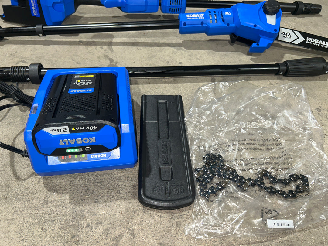 Kobalt Gen4 40-volt 10-in 2 Ah Battery Pole Saw (Battery and Charger Included) (used)
