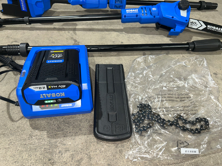 Kobalt Gen4 40-volt 10-in 2 Ah Battery Pole Saw (Battery and Charger Included) (used)