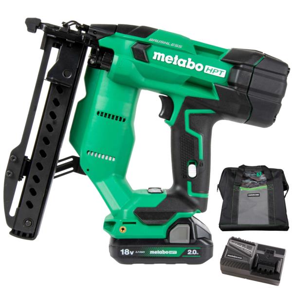 Metabo HPT MultiVolt 18 -Gauge 1/4-in Narrow crown Finish Stapler ( Battery and Charger Included ) (open box)