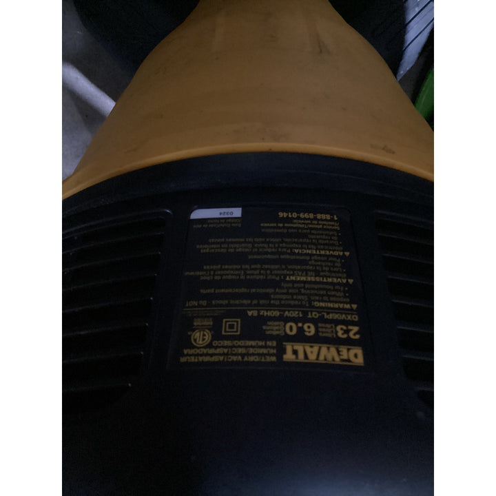 Lot # 2495 DeWalt WetDry Vac $79.00