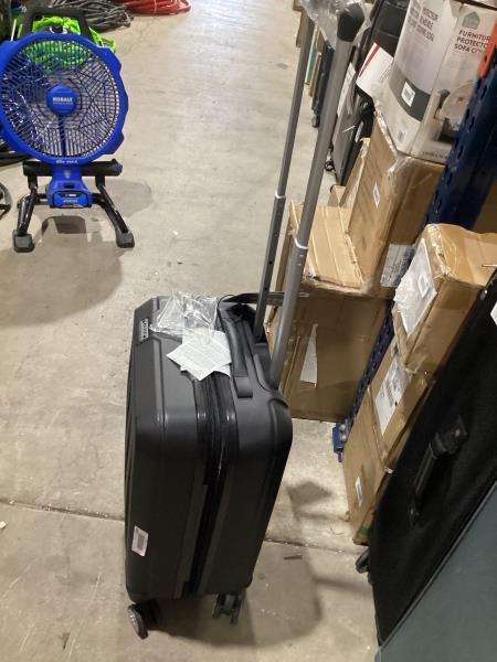 Lot # 1608 Elite Luggage Expandable Hardside Spinner Luggage, Black, 21" Carry-on