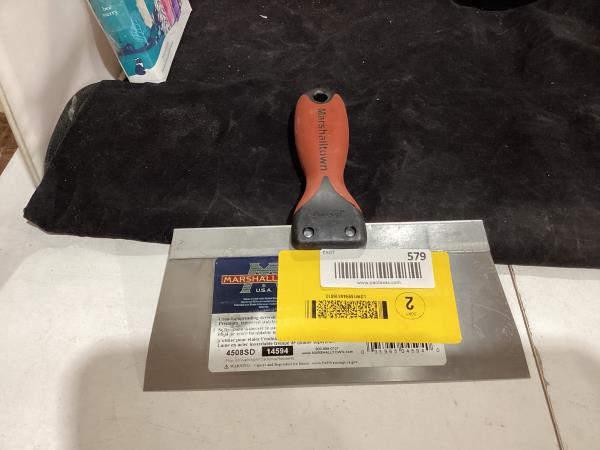 Lot # 579 MARSHALLTOWN DuraSoft II Taping Knife, 8 Inch Stainless Steel Blade, For Drywall Finishing, 4508SD
