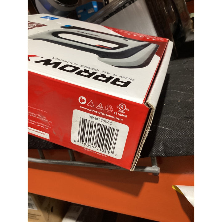 Lot # 892 ARROW Cordless Staple Gun T50DCD $80