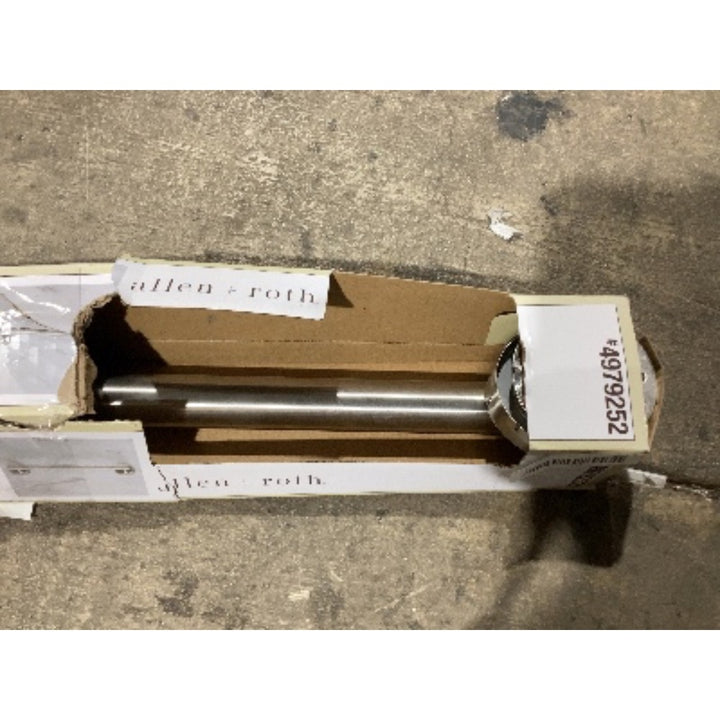 Lot # 664 Allen  Roth Brushed Nickel Shower Rod 20314-1604 $35